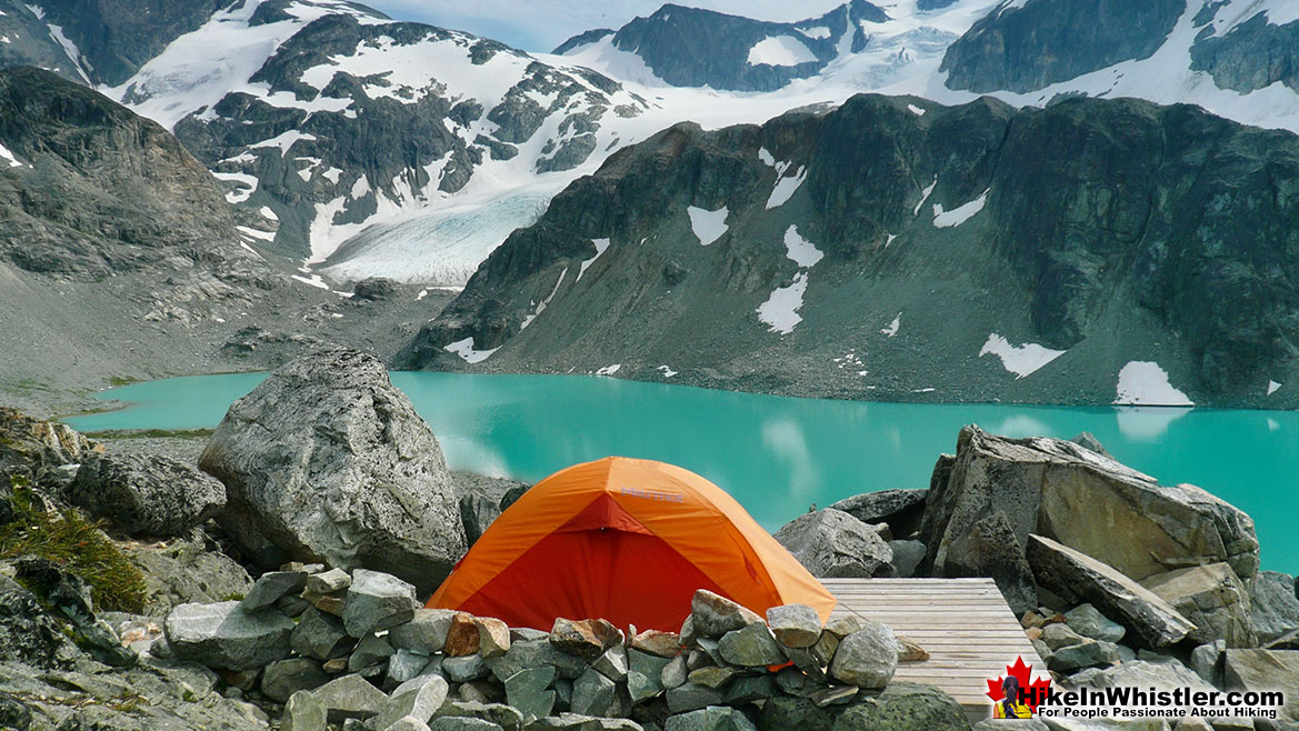 Wedgemount Lake Sunset Tent