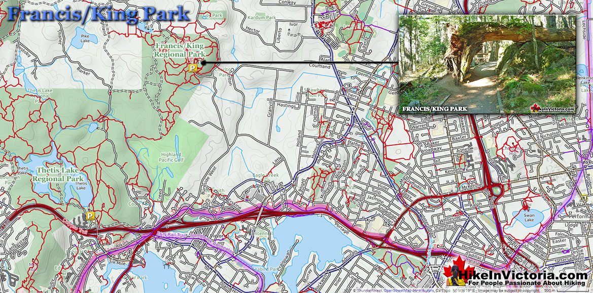 Francis/King Park Directions Map