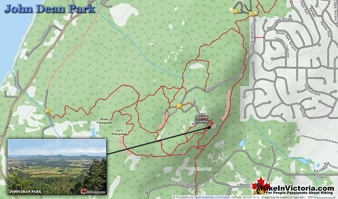 John Dean Provincial Park Map